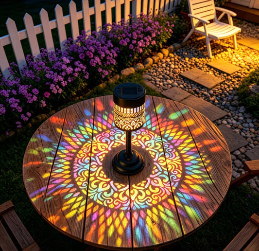 Solar Mandala Table Lamp