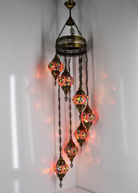 Sunset Türkische Mosaik-Stehlampe 
X7 Kugeln
